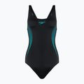 Speedo Placement Muscleback costum de baie dintr-o bucată negru 8-00305814837