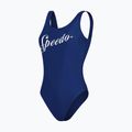 Speedo Logo Deep U-Back costum de baie dintr-o bucată albastru marin 8-00307614518 4