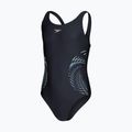 Speedo Plastisol Plastisol Placement Muscleback costum de baie o piesă pentru copii negru 8-0832414380 3