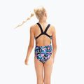 Speedo Digital Allover Leaderback Costum de baie dintr-o singură piesă pentru copii albastru/negru 8-1237714743 4