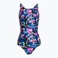 Speedo Digital Allover Leaderback Costum de baie dintr-o singură piesă pentru copii albastru/negru 8-1237714743