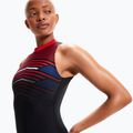 Speedo costum de baie o singură piesă pentru femei Digital Placement Hydrasuit negru-roșu 8-124454515213 8