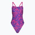 Costum de baie pentru femei Speedo Allover Digital Tie-Back chroma blue/electric pink