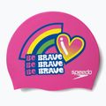 Șapcă pentru copii Speedo Printed Silicone Junior roz 8-0838614636 3