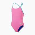 Costum de baie pentru copii Speedo Solid Lane Line Line Back roz/albastru