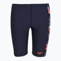 Jammer-uri de înot pentru copii Speedo Allover Panel Jammer navy/true cobalt/volcanic orange/hypersonic blue