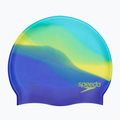 Cască de înot pentru copii Speedo Multi Colour Silicone Junior fluo artic/true cobalt/lemon drizzle