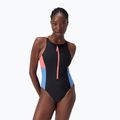 Costum de baie dintr-o bucată pentru femei Speedo Zip Colorblock anthracite