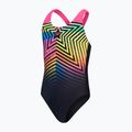 Costum de baie dintr-o bucată pentru copii Speedo Digital Placement Splashback black/lemon driz/flare pink/true cobalt 2