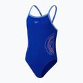 Costum de baie dintr-o bucată pentru copiiSpeedo Platisol Placement Thinstrap Muscleback true cobalt/curious blue 2