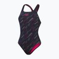 Costum de baie dintr-o bucată pentru femei Speedo HyperBoom Allover Medalist black/electric pink/usa charcoal 2