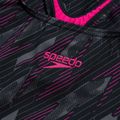 Costum de baie dintr-o bucată pentru femei Speedo HyperBoom Allover Medalist black/electric pink/usa charcoal 4