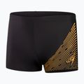 Boxeri de baie pentru bărbați Speedo Medley Logo black/mandarin peel