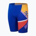 Costum de baie pentru copii Speedo Placement V Cut Digital true cobalt/watermelon/sweep purple