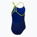 Costum de baie dintr-o bucată pentru copii Speedo Placement Lane Line Back cerulean blue/flare pink/bitter lime/bolt 3