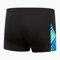 Boxeri de baie pentru bărbați Speedo Allover Digital V-Cut Aquashort black/true cobalt 2