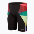 Costum de baie pentru bărbați Speedo Placement Digital V-Cut black/sweet purple/harlequin green/watermelon