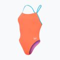 Costum de baie dintr-un element Speedo Solid Tie Back siren red