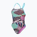 Costum de baie dintr-un element Speedo Allover Digital Tie Back black/matcha green/siren red