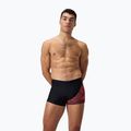 Boxeri de înot pentru bărbați Speedo Medley Logo Aquashort black/siren red 5