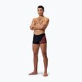 Boxeri de înot pentru bărbați Speedo Medley Logo Aquashort black/siren red 6
