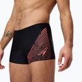 Boxeri de înot pentru bărbați Speedo Medley Logo Aquashort black/siren red 8