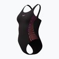 Costum de baie întreg pentru femei Speedo Placement Muscleback neon violet 3