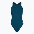 Costum de baie întreg pentru femei Speedo Racer Zip with Built in Swim Bra dark teal