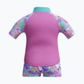 Costum de baie din două piese pentru copii Speedo Digital Rash Top Set neon violet 2