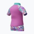 Costum de baie din două piese pentru copii Speedo Digital Rash Top Set neon violet 3