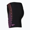 Jammere de înot pentru bărbați Speedo Duo Logo Print Mid Jammer black/coral sands/neon violet 3