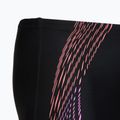 Jammere de înot pentru bărbați Speedo Duo Logo Print Mid Jammer black/coral sands/neon violet 4