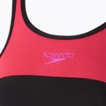 Costum de baie dintr-o piesă pentru femei Speedo High Neck Splice Cross Back raspberry fill 3