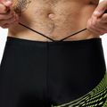 Boxeri de înot pentru bărbați Speedo Medley Logo Aquashort black/hyper yellow 4