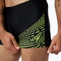 Boxeri de înot pentru bărbați Speedo Medley Logo Aquashort black/hyper yellow 3