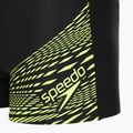 Boxeri de înot pentru bărbați Speedo Medley Logo Aquashort black/hyper yellow 3