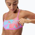 Partea de sus a costumului de înot Speedo Allover Digital Crossback Crop Top kaluna floral/arctic glass 6