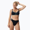 Costum de înot din două piese pentru femei Speedo Solid Logo Elastic High Waist Bottom speedo black 6