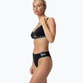 Costum de înot din două piese pentru femei Speedo Solid Logo Elastic High Waist Bottom speedo black 8