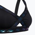 Partea de sus a costumului de înot Speedo Solid Logo Elastic Cross Front Top anthracite 3