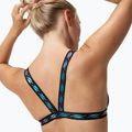 Partea de sus a costumului de înot Speedo Solid Logo Elastic Cross Front Top anthracite 7