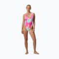 Costum de baie întreg pentru femei Speedo Flu3nte Printed Convertible coral sands 6