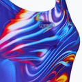 Costum de baie întreg pentru femei Speedo Placement Digital Powerback molten blend/cobalt pop 3