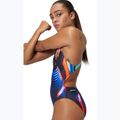 Costum de baie întreg pentru femei Speedo Allover Digital Leaderback lava blur/speedo black 6