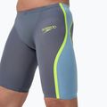 Jammeri de înot pentru bărbați Speedo Fastskin LZR Intent 2.0 Jammer gri lead/acadia blue/hyper yellow 5