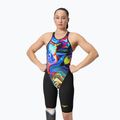 Costum de baie întreg pentru femei Speedo Fastskin LZR Pure Valor 2.0 Openback Kneeskin black/molten blur