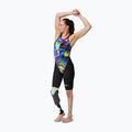 Costum de baie întreg pentru femei Speedo Fastskin LZR Pure Valor 2.0 Openback Kneeskin black/molten blur 2