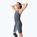 Costum de start pentru femei Speedo Fastskin LZR Pure Valor 2.0 Closedback Kneeskin grey lead / acadia blue / mainline 4