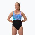 Costum de baie întreg pentru femei Speedo Shaping Contour Eclipse Printed indigo glow