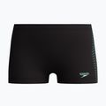 Boxeri de înot pentru copii Speedo Plastisol Placement Aquashort black/alfalfa green